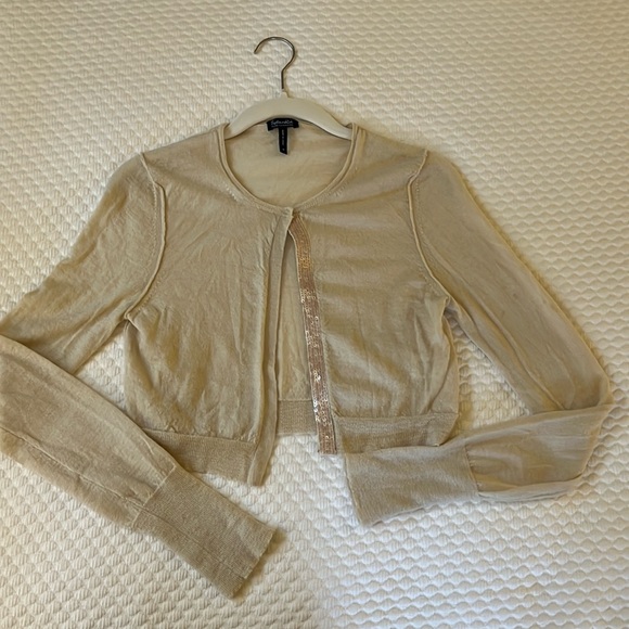 Cashmere Sequin Sweater Cardigan Cashmere - Picture 1 of 7